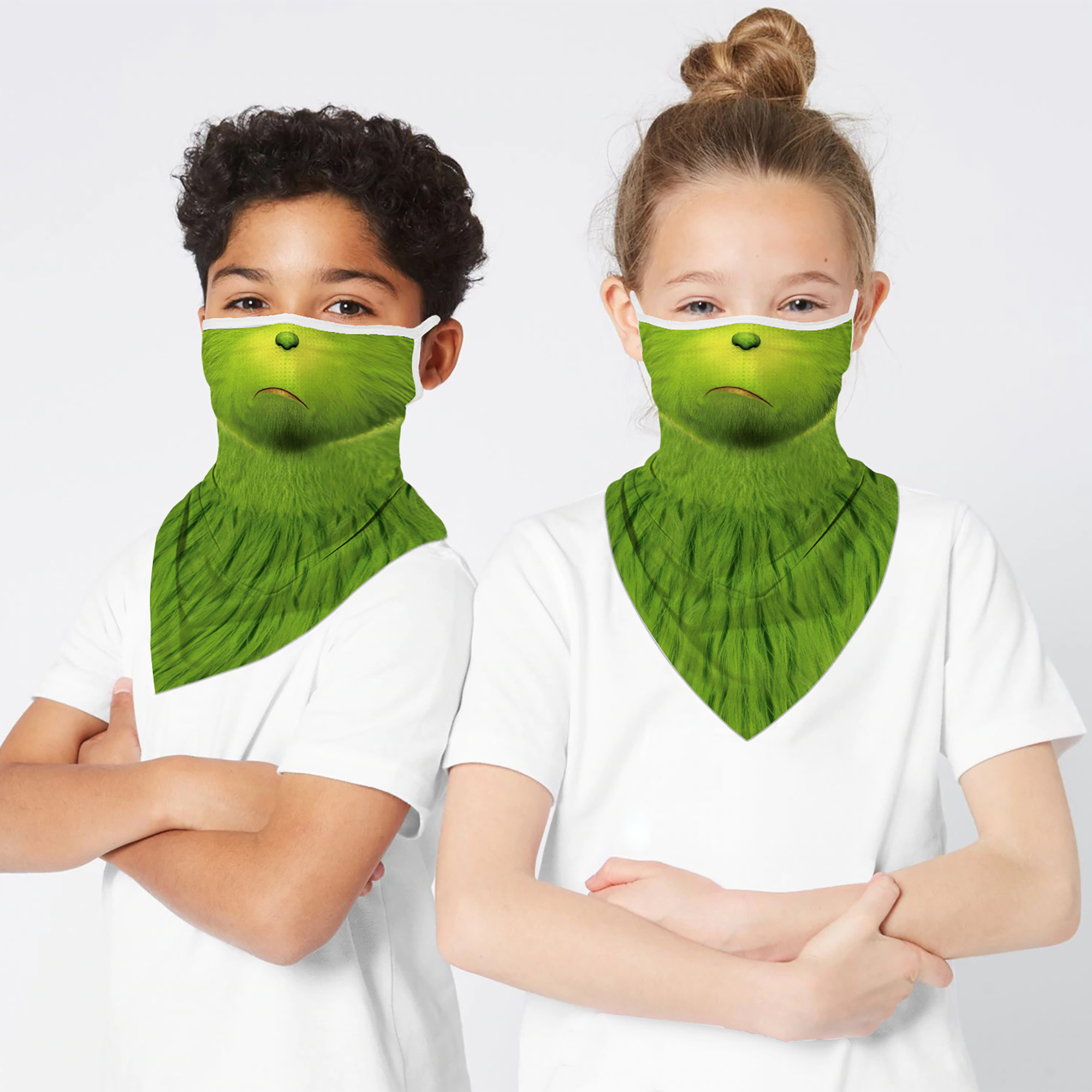 nobrand 3PCS Summer Neck Bandana UV Protection Neck Gaiter Windproof Scarf for Outdoor